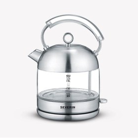 Resim Empressco Paslanmaz Çelik Cam Su Isıtıcı, Şık ve Dayanıklı Tasarım, Gri Renk 