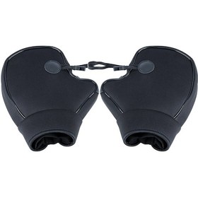 Resim Skycity Kışlık Sbr Su Geçirmez Moto Kollukları - Isı Sağlayan, Rüzgar Engellli Elektrikli Bisiklet El Korumaları 