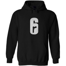 Resim HobyUsa Rainbow Six Siege Siyah Hoodie 