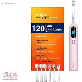 Resim Pluzz Sonik Şarjlı Diş Fırçası 120 Gün Şarj Süresi 