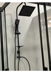 Resim Armour Armatür Siyah Banyo Batarya Seti 