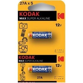 Resim Pil 27 A Araba Garaj Kumanda Pili 12 Volt 1 Paket 2 li Kodak 27A Alkalin Kumanda Pili 