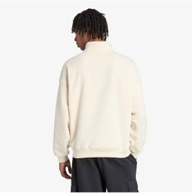 Resim Adidas Future İcons Small Logo Low Pile Fleece Erkek Beyaz Eşofman Üstü Jm6050 