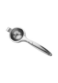Resim 304 Paslanmaz Çelik Metal Limon Sıkacağı 7x7x22 Cm Profesyonel Narenciye Presi Gümüş 