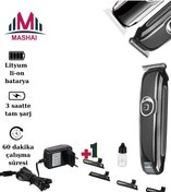 Resim MASHAİ Mst-5051 Profesyonel Saç Sakal Tıraş Makinesi Performans Saç Kesim Makinesi 4 Taraklı 