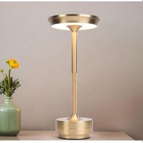 Resim Cata Toronto Şarjlı Masa Lambası Gold Dokunmatik Ct-8438 1 Adet 