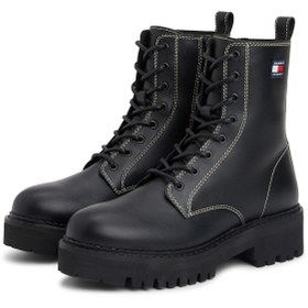 Resim Tommy Hilfiger Deri Siyah Kadın Bot EN0EN02907BDS 