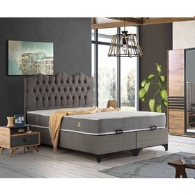 Resim Azrayatakmobilya Çift Kişilik Comfort Yatak+Baza+Modelli Başlık 