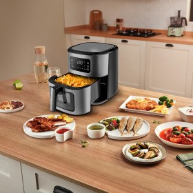 Resim Karaca Multifry Inox Xxl 6.5 Litre Dijital Cam Pencereli Airfryer 
