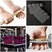 Resim 1 Çift Spor Salonu Eldiveni, Jimnastik ve Egzersiz için Kare Fitness Eldivenleri Premium Sığır Derisi Malzemeden Yapılmış Dayanıklı Tutuş Koruma ile Kaldırma Antrenmanları İçin. 
