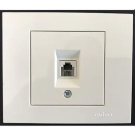 Resim Ovivo Grano Numeris Telefon Prizi Beyaz + Çerçeve 