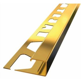 Resim 14 Mm 304 Paslanmaz Inox Seramik Kare Dış Köşe Profili Altın 2,5 M Boy 