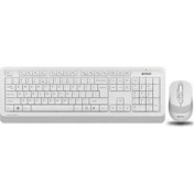 Resim Hello Papana A4 Tech FG1010 Beyaz Q mm 2.4g Kablosuz Klavye Mouse Set 