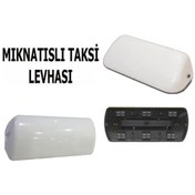 Resim Taksi Levhası Işıklı Mıknatıslı Karayolları Uyumlu Yazısız Beyaz 