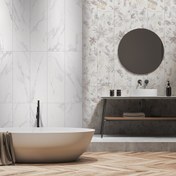 Resim Ege Seramik Antartica Garden Dekor Karo Beyaz 33 x 99 cm 1 m2 