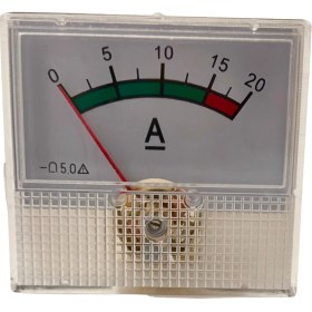 Resim Ampermetre 0-20 Analog Ampermetre 48X45 mm 0-20A Ampermetre 