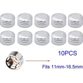 Resim Honmex 10 Adet Harley Davidson İçin Cnc Alüminyum Bolt Kapağı - 11-16.5mm, Motor Bike Rakam Korumalı Kapaçıklar, Siyah/krom Renk Seçeneği 