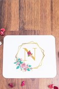 Resim Procity N Harfi Geometrik Yaldız Tasarım Mouse Pad 