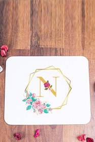 Resim Procity N Harfi Geometrik Yaldız Tasarım Mouse Pad 