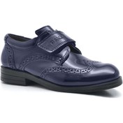 Resim Rakerplus Lacivert Cırtlı Oxford Erkek Çocuk Rugan Ayakkabı 173821 Lacivert 