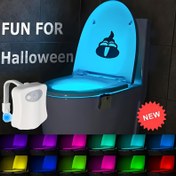 Resim 1 adet 16 Renkli Hareket Sensörlü Tuvalet Işığı, Otomatik Açma/Kapama, Modern Banyo Gece Lambası, Pil ile Çalışır (Fiş Yok), Tuvalet Kasesi, Banyo, Mutfak, Ofis için - Ev ve Tatil Dekorasyonu için İdeal Noel Hediyesi, Tuvalet Aksesuarları, Şık Tasarım, Dayanıklı Plastik, Duvara Monte Işık, Ev Dekoratörleri, Minimalist Tasarım, Hafif Yapı, İç Dekoratörleri, Halloween Tuvalet Işığı, Tuvalet Işığı Halloween, Tuvalet Işığı Fişli, Gece Lambası, Oda Dekoru, Gece Lambası, Lamba 