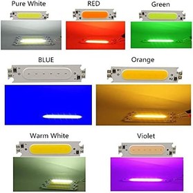 Resim COB LED Çip Turuncu 12V 2W 6015 PCB Bord DIY Işık Kaynağı 