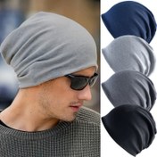 Resim 3/4 Adet İnce Örgü Slouchy Bere - Yumuşak, Rüzgar Geçirmez, Yüksek Esneklik, Hafif, Düz Renk, Polyester %100, Rahat Hip-Hop Stili, İnce Örgü Başörtüsü, Olgun Stil, Orta Esneklik, Örgü Kumaş, Erkekler İçin İdeal Hediye 