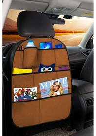 Resim Elit Taba Araç Koltuk Arkası Organizer - Eşya Düzenleyici 