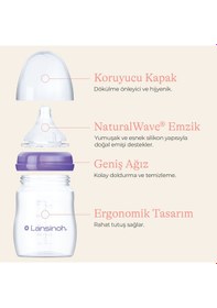 Resim Lansınoh 2 x 330 Ml Biberon ve Naturalwave Biberon Emziği 6 Ay+ 