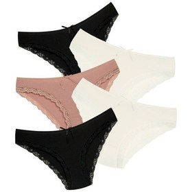 Resim New Lilla 1901 Kaşkorse Dantel Paça Bikini Külot Paketi (555343949) 