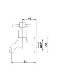 Resim Eca Quadrille Kısa Musluk 102109439 Eca. Krom 