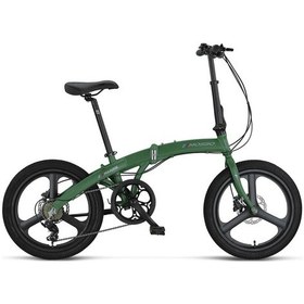 Resim Mosso Marine 20 Jant 12k H.disk 7 Vites Katlanır Bisiklet Mat Race Green Yeşil 