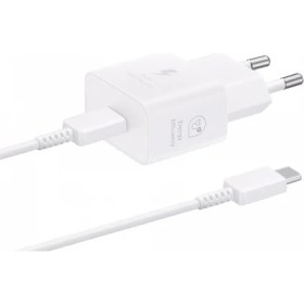 Resim Samsung EP-T2510X TypeC Hızlı Şarj Aleti (25W) - Beyaz 