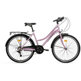 Resim Bisan Smile Şehir Bisikleti 44cm V 26" Pudra Pembe Siyah 
