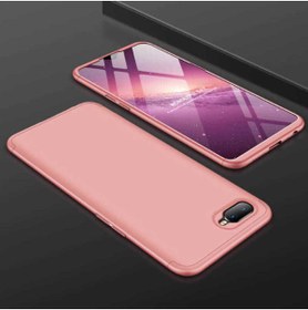 Resim ekılıf Oppo AX7 - Kılıf Parmak izi Yapmayan 3 Parça Ays Kapak - Rose Gold 