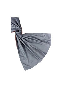 Resim Mim Eşarp Leila Çift Taraflı Jakarlı Desenli İpeksi Şal 75x190 Cm Bordo - Gri 