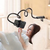 Resim Yatak Başı için 360° Dönebilen Cep Telefonu Tutucu, Eller Serbest Güvenli Kavrama, Yumuşak Kol Kelepçesi 