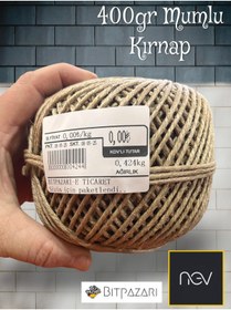 Resim NEVAM 400 gr. Mumlu Kırnap ip - Mumlu Jüt ipi - Premium kalite 