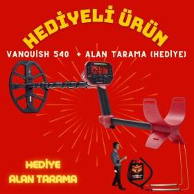 Resim Minelab Vanquish 540 Dedektör + Hediye Alantarama Dedektörü 