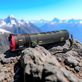 Resim El Feneri Led USB ŞARJLI-Ultra Güçlü Parlak 18.650 mAh Büyük Boy El Feneri [Enerji Sınıfı A++]Ortam Lambası Deprem,Polis,Jandarma,Zabıta,Bekçi Zoom Yüksek Lümen POWERBANK Özellikli (YÜKSEK PARLAKLIK) 