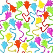 Resim 12/24/30/48 Adet Rastgele Renkli Yapışkan Eller, Sınıf Ödülü, Çocuk Partisi Hediye Seti, Eğlenceli Oyuncak, Cadılar Bayramı Parti Hediyesi, Parti Hediyesi, Doğum Günü Hediyesi 