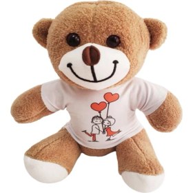 Resim Alifa Toptan Sevimli Tişörtlü Peluş Ayicik 