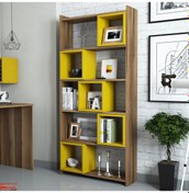 Resim Variant Variant Box Kitaplık - Ceviz / Sarı 