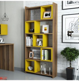 Resim Variant Variant Box Kitaplık - Ceviz / Sarı 