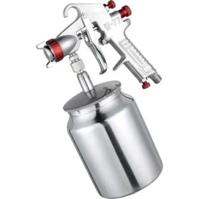 Resim W-77G Havalı Alttan Depolu Boya Fıskiyesi Aparatı 1.8mm 