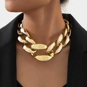 Resim 1 adet Abartılı Kişilik Tatlı Hip Hop Akrilik Kısa Kemiği Zincir, Seksi, Kadınlar İçin, Günlük Parti Giyimi 