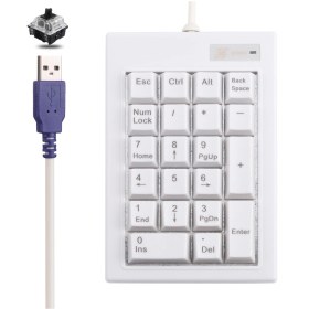 Resim Sones Dx-21a 21 Tuşlu Usb Kablolu Mekanik Siyah Şaftlı Mini Sayısal Klavye 