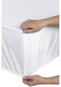 Resim Mycey Fitted Alez Farklı Ebatlarda Sıvı Geçirmez Bebe Alezi Micro Kumaş Beyaz 