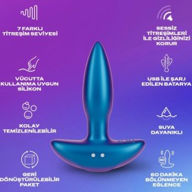 Resim Durex Titreşimli Anal Plug Tıkaç + Durex Play Hisset Jel 50ML 