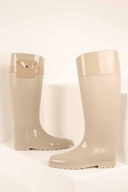 Resim Ccway Kadın Cepli Binici Yağmur Çizmesi VİZON 